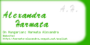 alexandra harmata business card